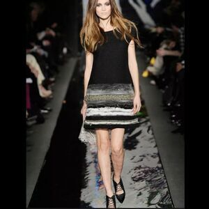 Diane Von Furstenberg Wool And Silk Runway Dress, Size S